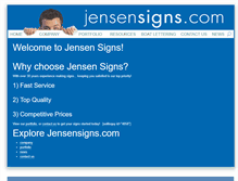 Tablet Screenshot of jensensigns.com